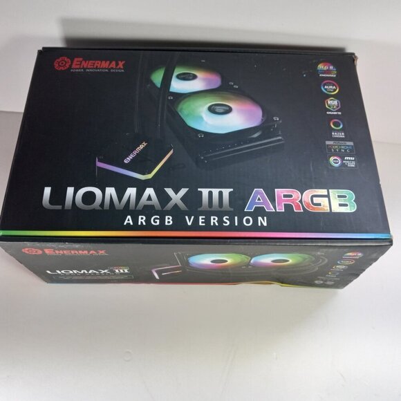Enermax Liqmax III ARGB CPU Liquid Cooler Open Box Unused in Original Packaging - Picture 1 of 10